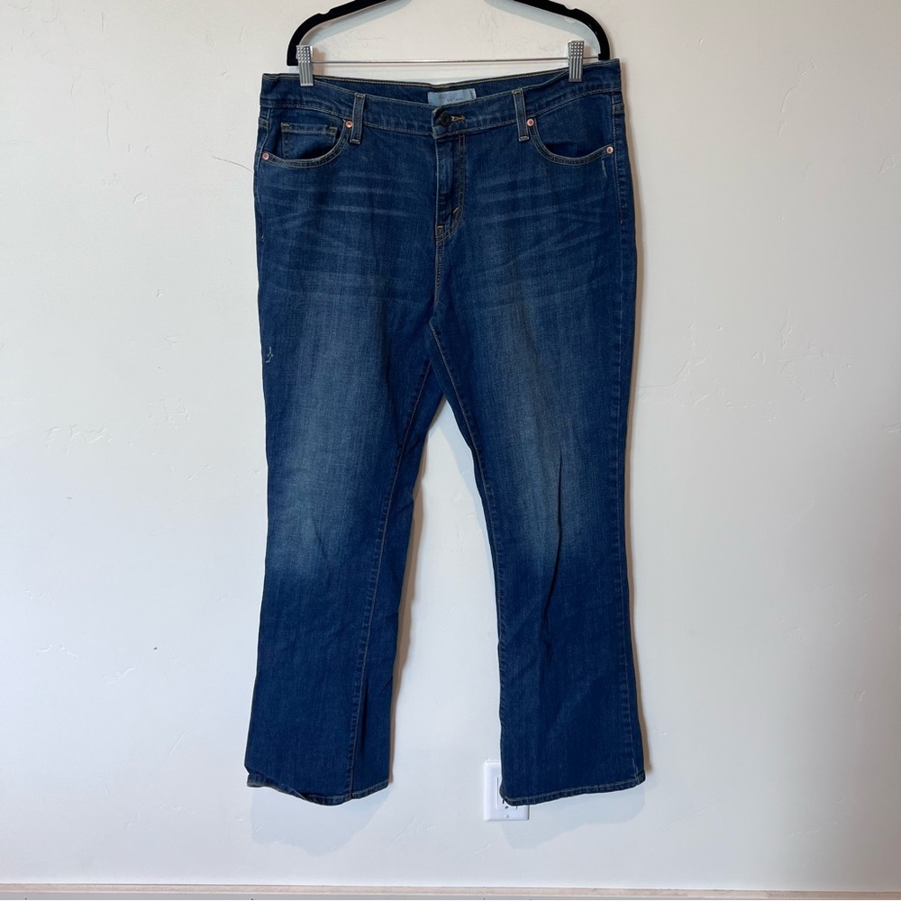 Levi’s 515 Bootcut Classic Blue Women's Jeans Plus Size 16 Long High Rise VTG